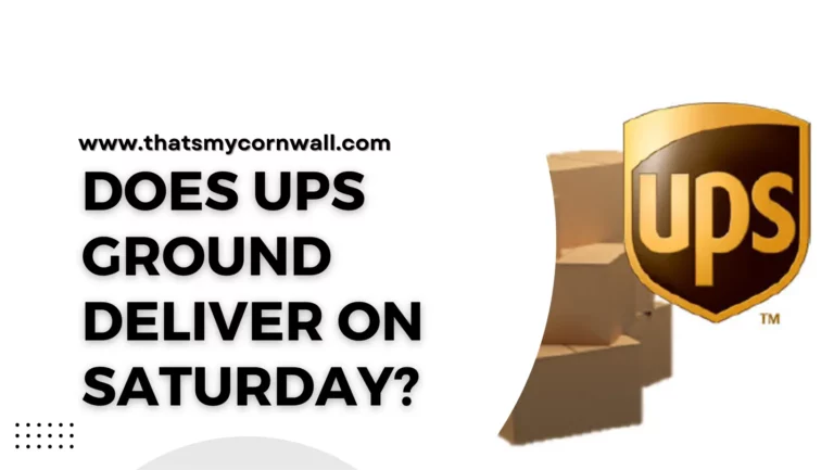 Does Ups Ground Deliver on Saturday?