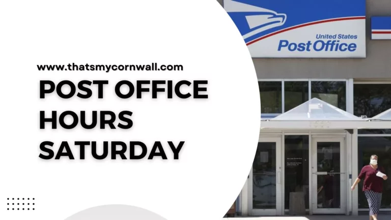 Post Office Hours Saturday: Weekend Operations