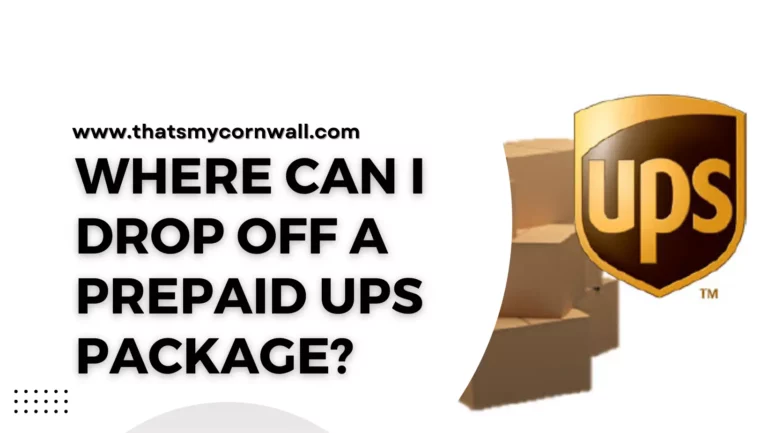 Where Can I Drop Off a Prepaid Ups Package?