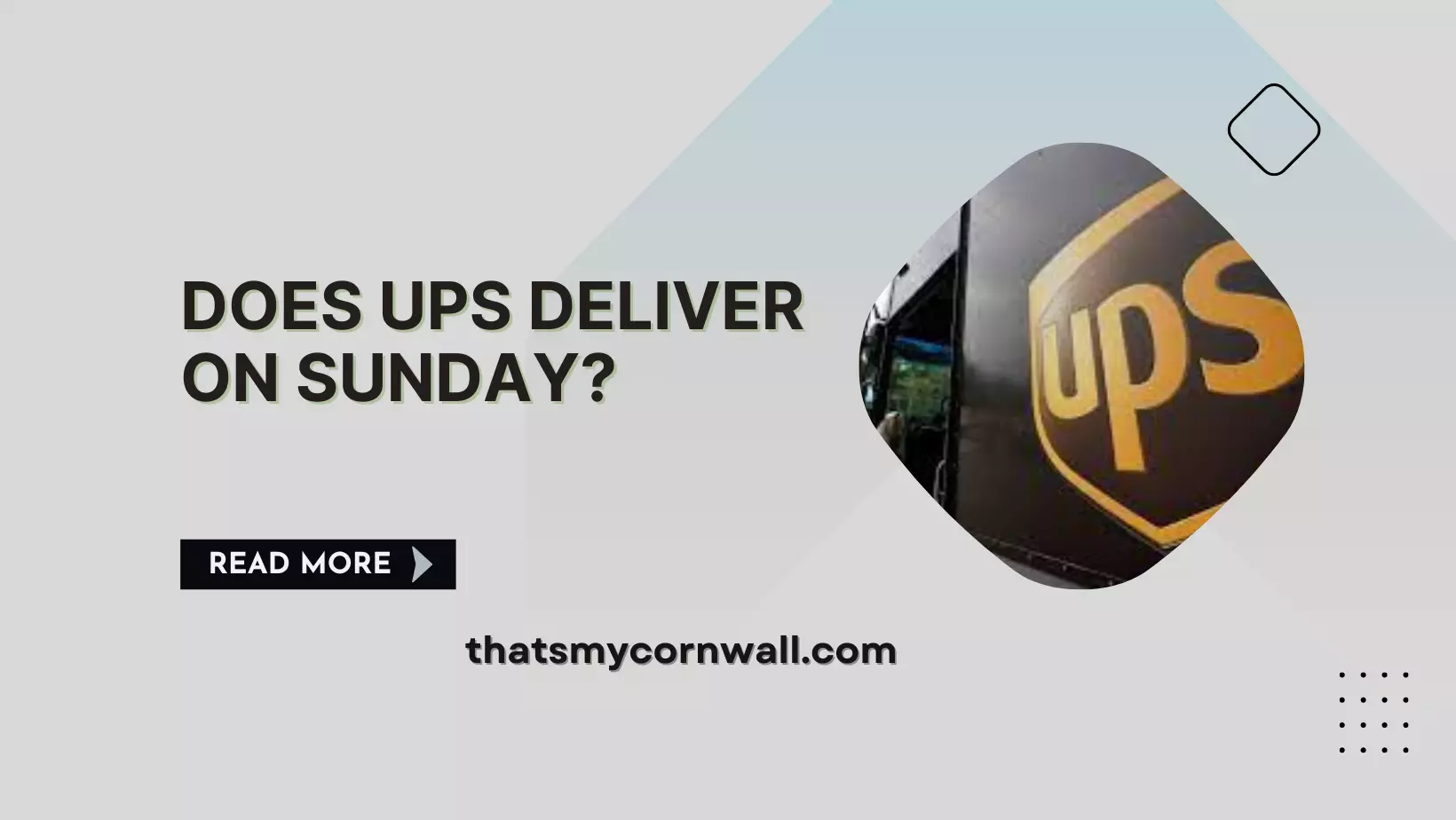 Does UPS Deliver on Sunday?