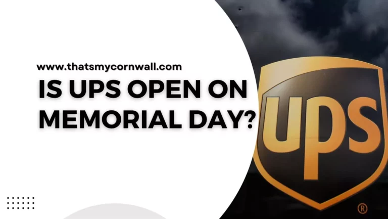 Is UPS Open on Memorial Day?